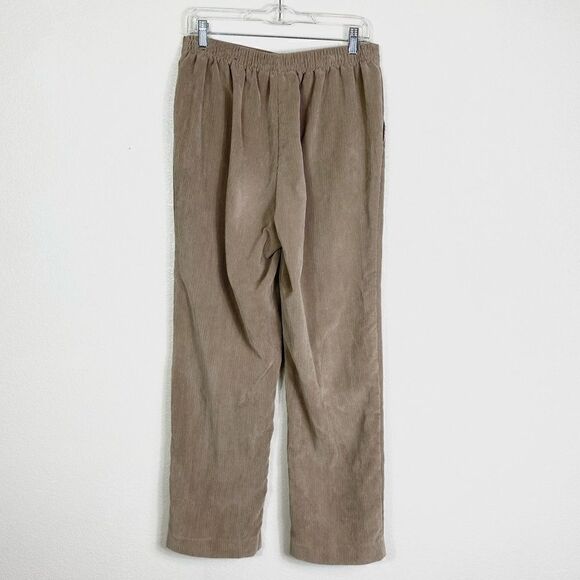 Alfred Dunner Tan Corduroy Straight Leg Casual Pants - Picture 2 of 4